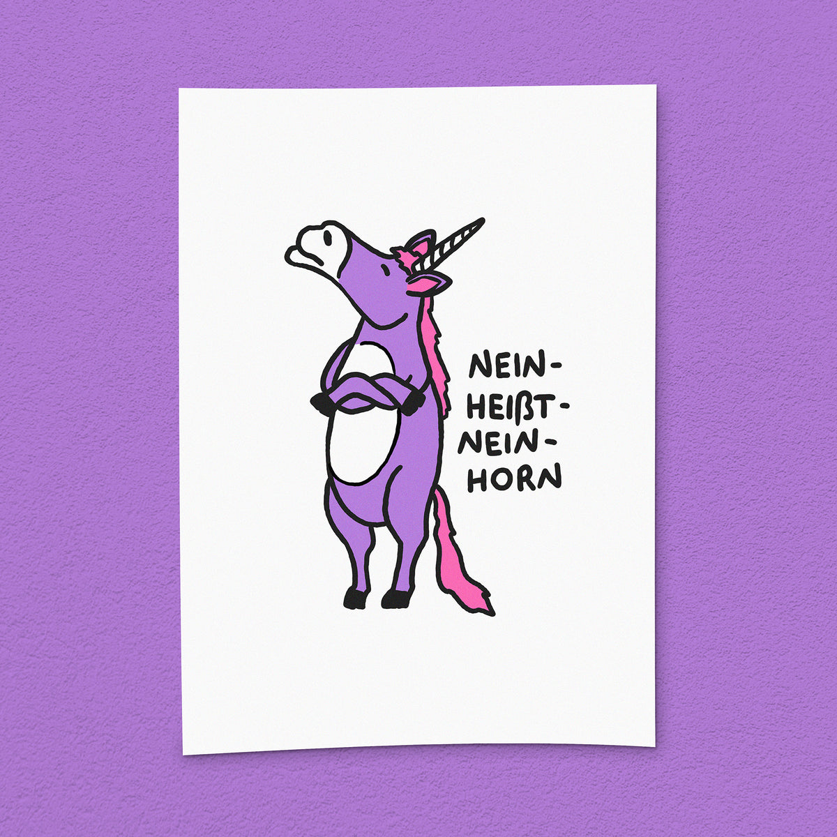 Kunstdruck "Nein-Horn"