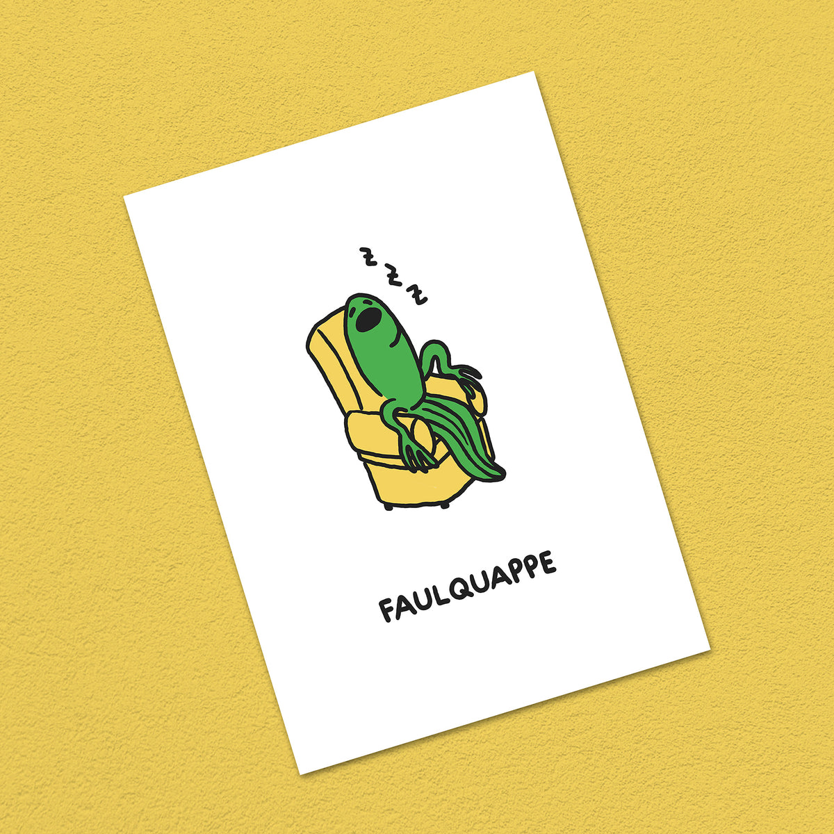 Postkarte A6 "Faulquappe"