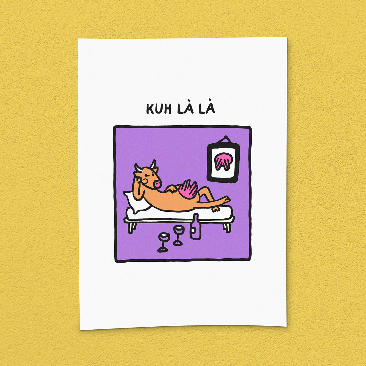 Kunstdruck "Kuh La La"