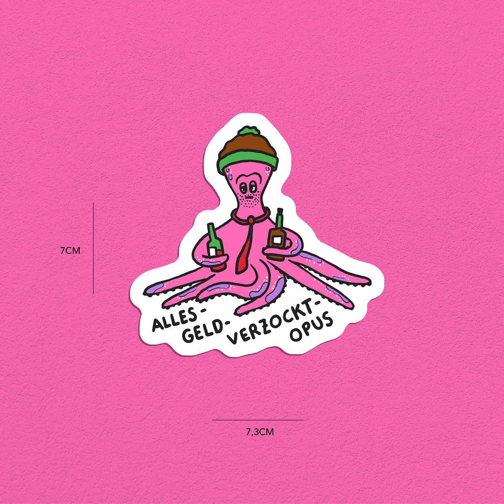 Oktopusse Stickerset, 10er