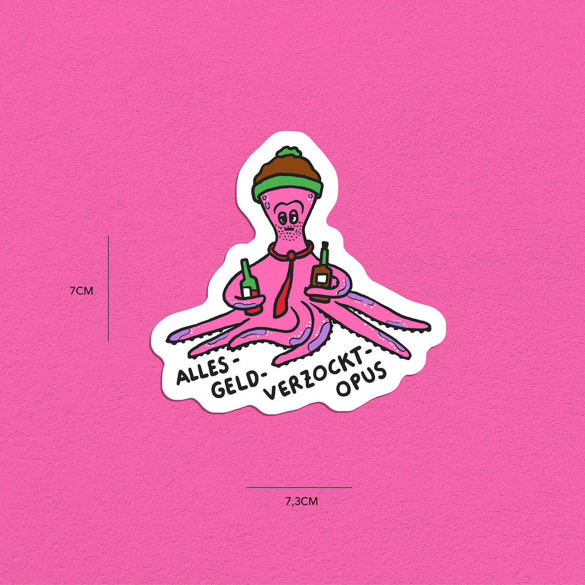 Oktopusse Stickerset, 10er