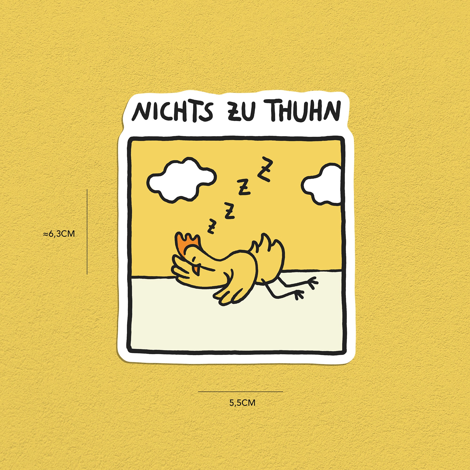 Hühner Stickerset, 9er