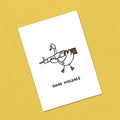 Postkarte A6 "Gans Violence"