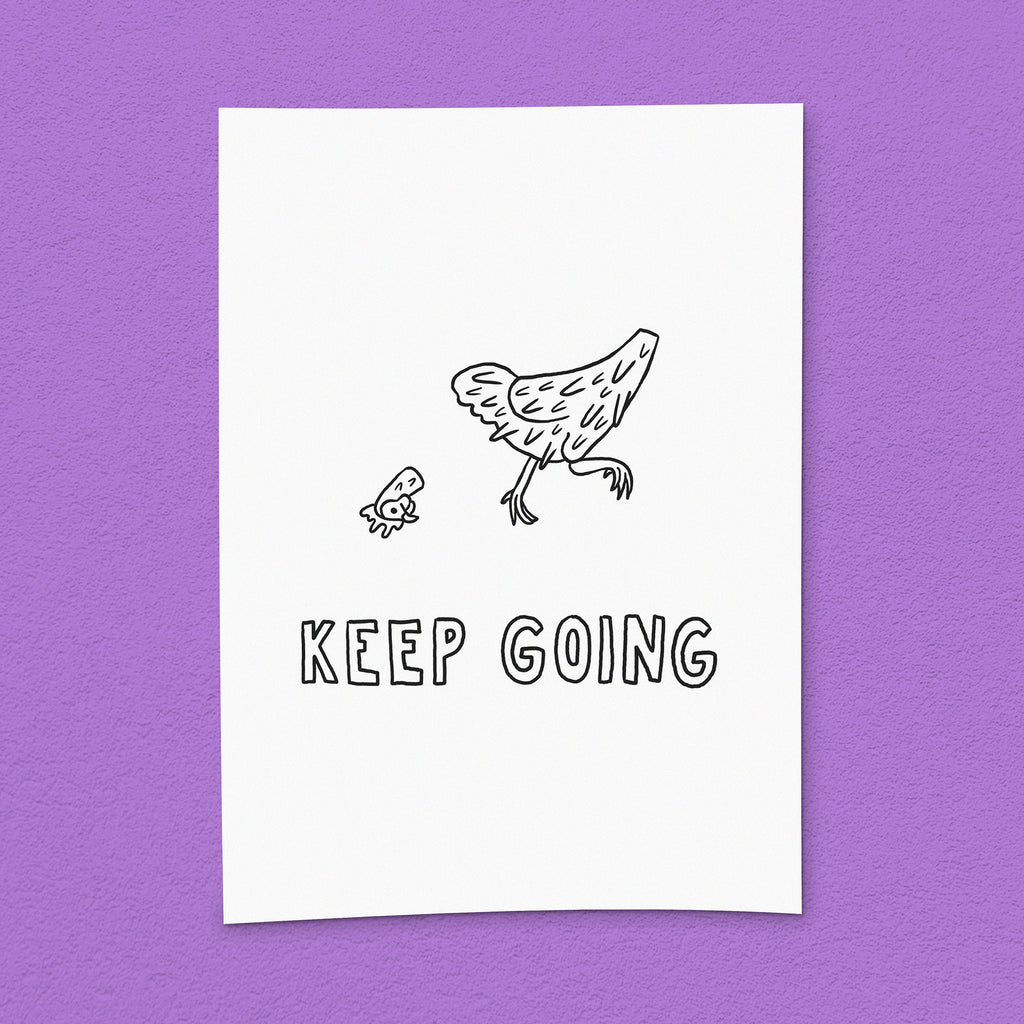 Kunstdruck "Keep going"