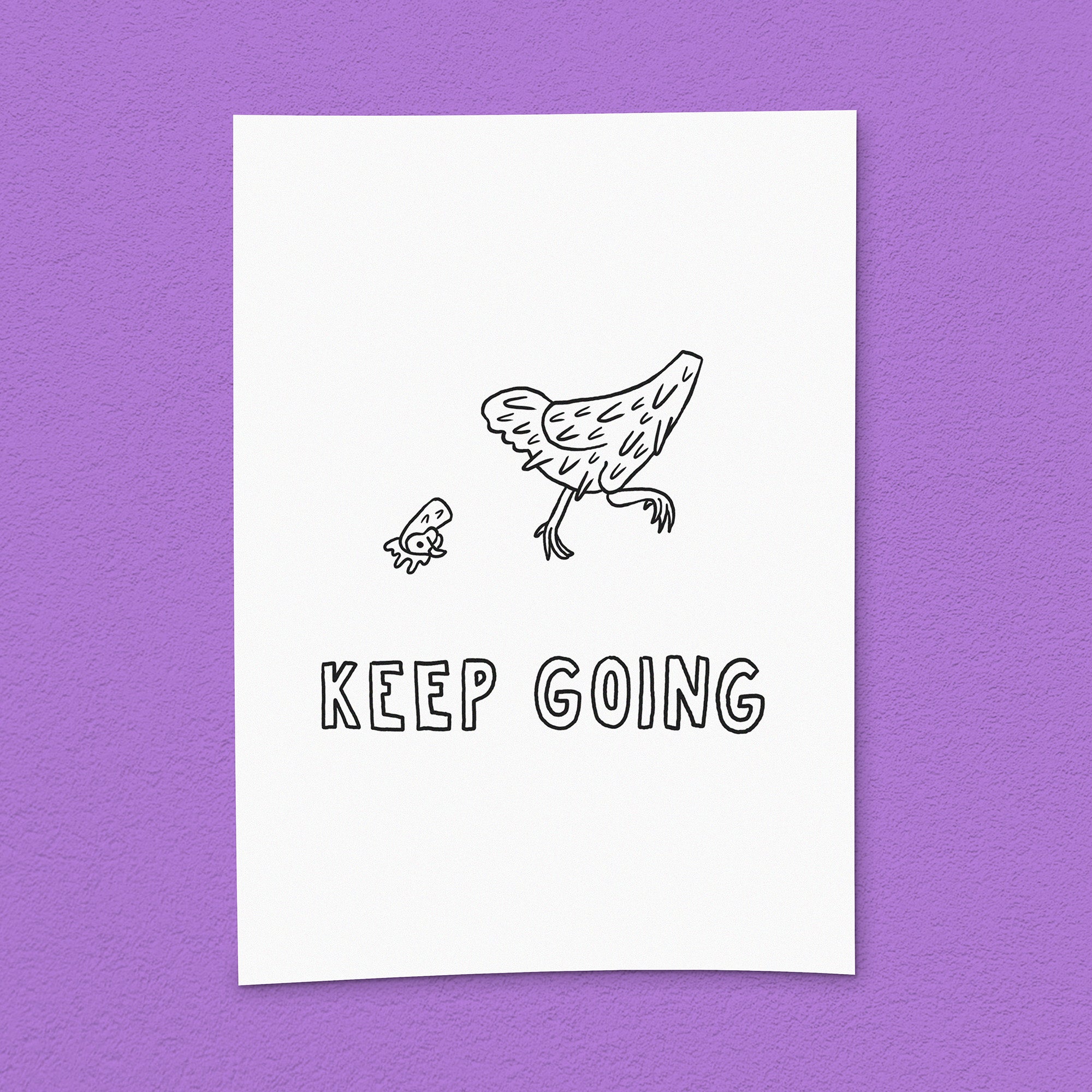 Kunstdruck "Keep going"