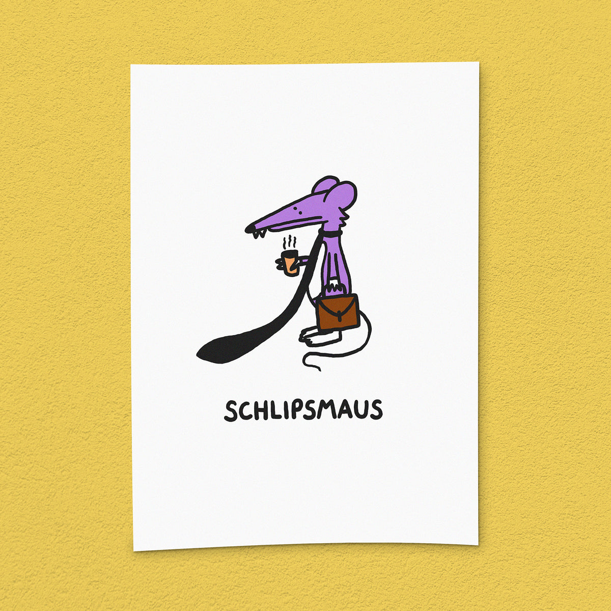 Kunstdruck "Schlipsmaus"