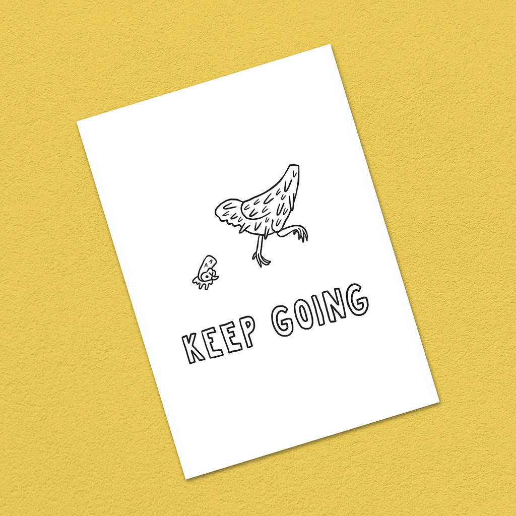 Postkarte A6 "Keep going"