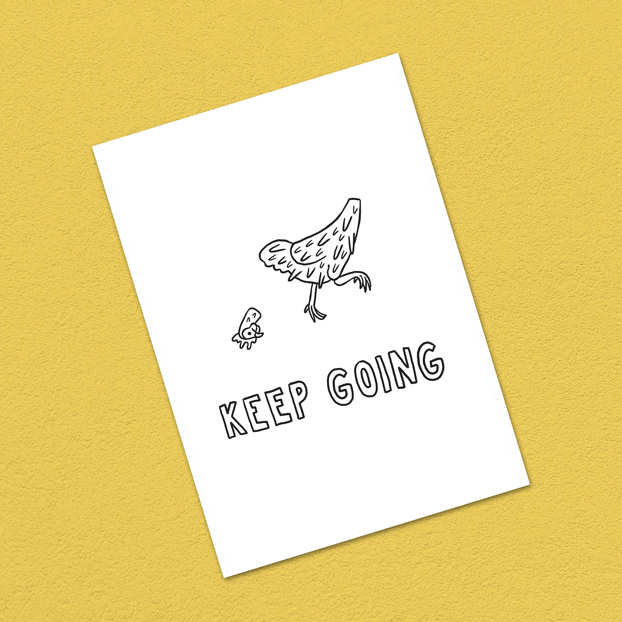 Postkarte A6 "Keep going"